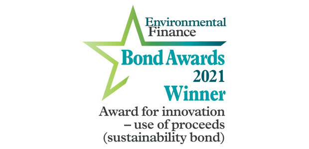 Award for innovation - use of proceeds (sustainability bonds): EIB