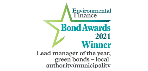 Lead manager of the year, green bonds - local authority/municipality: Mizuho