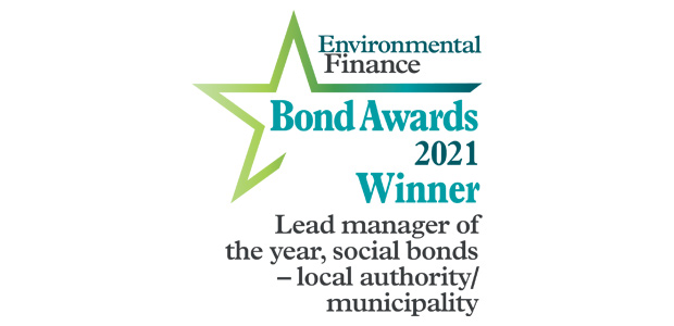 Lead manager of the year, social bonds - local authority/municipality: Bank of Montreal, CIBC, National Bank Financial, RBC