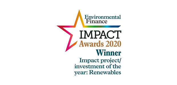 Impact project of the year - renewables: Cubico Sustainable Investments