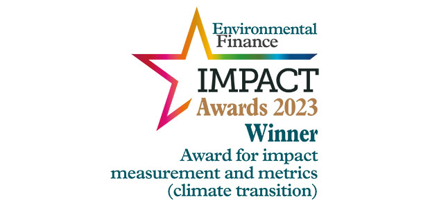 Award for impact measurement and metrics (climate transition): Ecofin Investments and ICE Climate Transition Finance