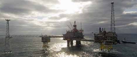 The Sleipner gas fields in the North Sea where Statoil successfully captures and stores carbon (Photo - Statoil)